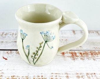 Blue Wildflower 16 0z Ceramic Mug