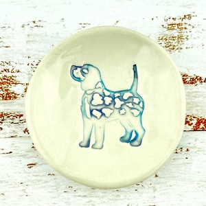 Dog Tea Bag Rest, Coffee Spoon Holder or Jewelry Dish