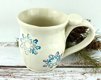 Winter Holiday Snowflake Ceramic Mug