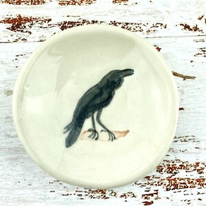 Crow Tea Bag Rest, Coffee Spoon Holder or Ring Dish