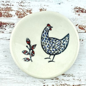 Cute Chicken Tea Bag Rest, Coffee Spoon Holder or Ring Dish 1