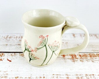 Pink Wildflower 16 oz Ceramic Mug