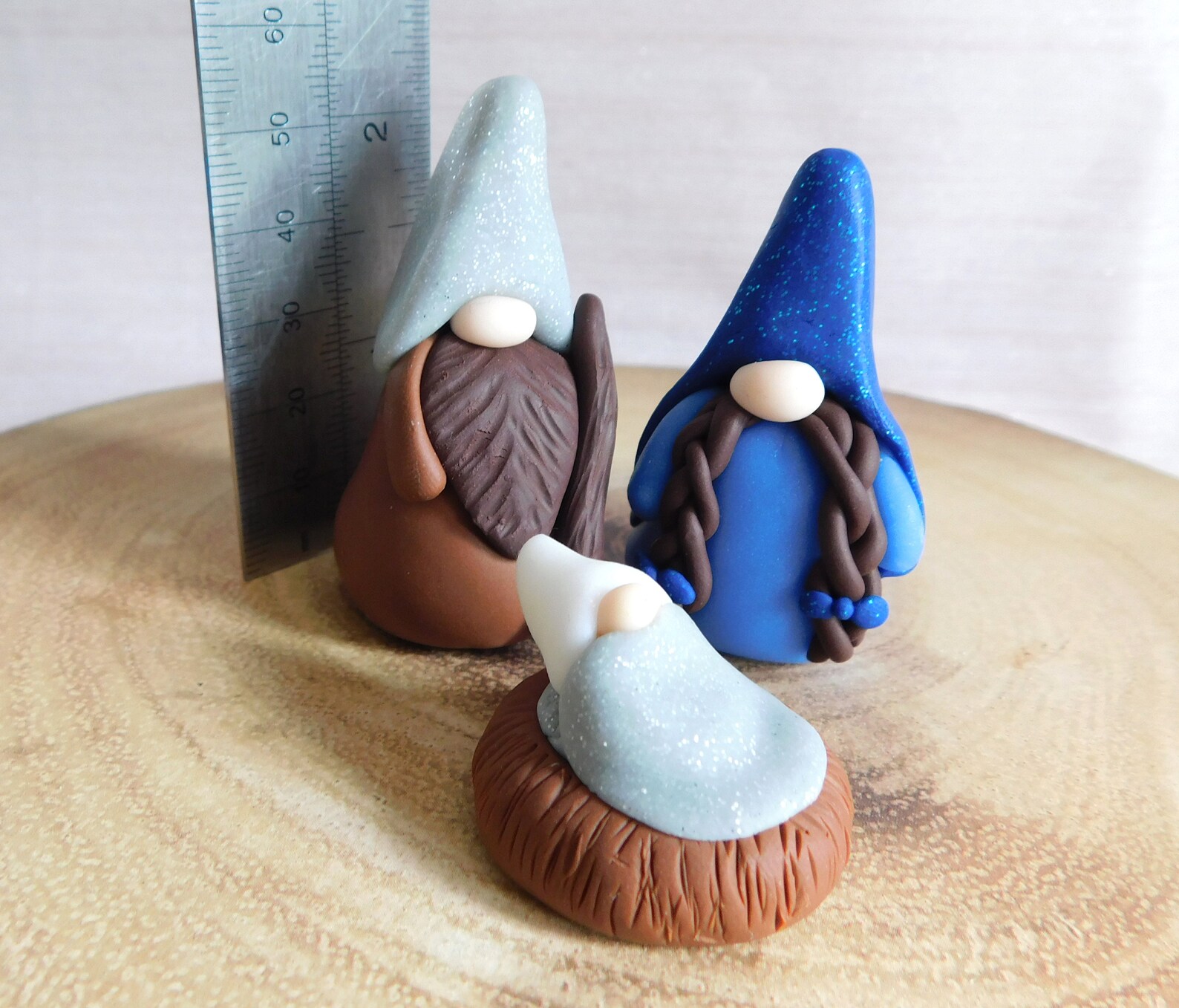 Gnome Nativity Set Uk 8 pieces Nativity Scene Gonk Gnomes Etsy