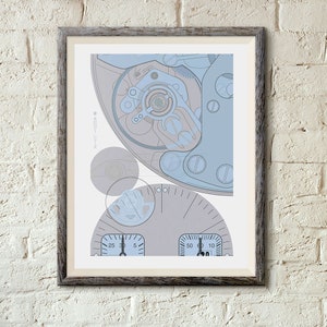 TAG Heuer Monaco Art Print: Steve McQueen Watch Poster, Horology gift for Watch Collectors
