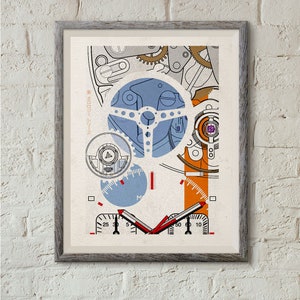 Heuer Monaco &#39;Steve McQueen&#39; Uhren-Kunstdruck: Cal. 11 Uhrwerk