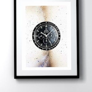 Speedmaster owner gift, speed master art print, speedmaster moonwatch poster, Gift For Watch Lovers, speedy moonwatch print, horology poster
