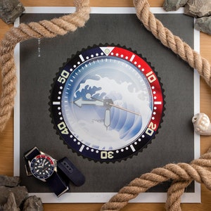 SKX watch owner gift, gift for watch collector, horology art wall decor, vintage watch collector timepiece art, watch print SKX Mod A