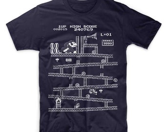 Donkey Kong Arcade T-Shirt: Retro 80s Gamer Style