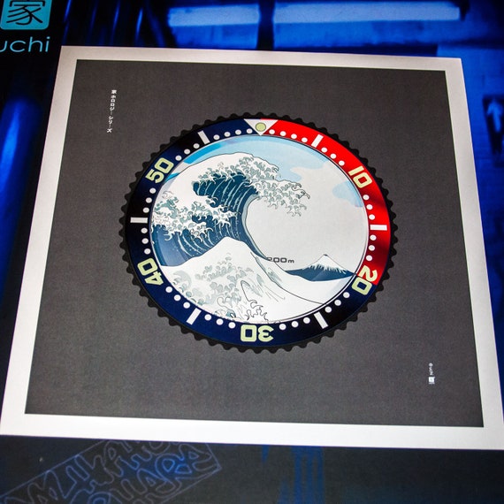 Seiko SKX Meets the Great Wave off Kanagawa Wall Art Seiko - Etsy Canada