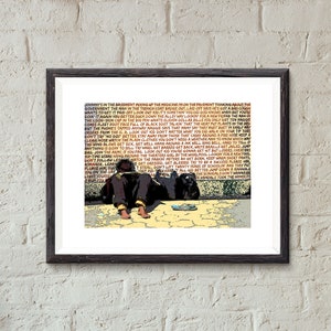 Bob Dylan &#39;Subterranean Homesick Blues&#39; Lyrics Art Print