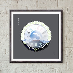Seiko SKX Diver Watch Art Print: Horology Wall Decor