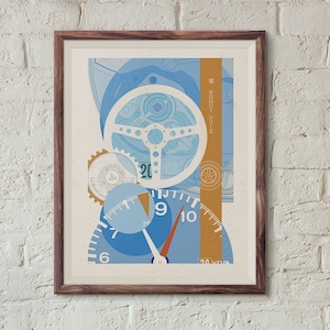 Heuer Monaco &#39;Steve McQueen&#39; Art Print: Vintage Watch Poster