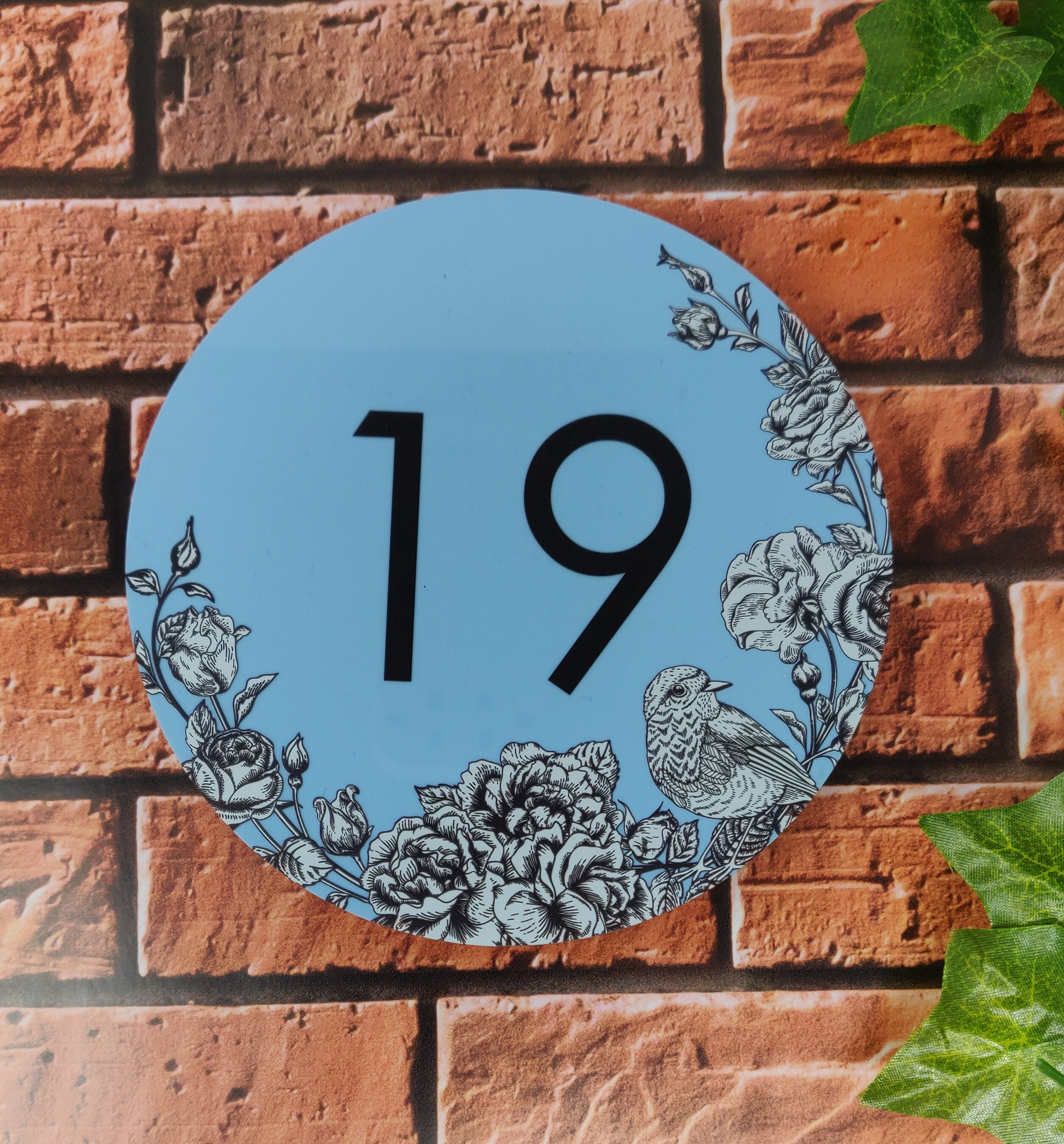 Personalised House Sign Plaque with Number Black Sign with Etsy