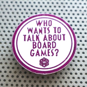 Pino de jogo de tabuleiro. Botão de pinback Gamer Geek de 1,5".
