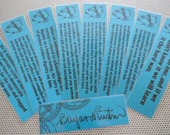 Bayard Rustin bookmarks set of 9 quote book mark African American 1960s Black Lives Matter Dream March on Washington civil rights LGBTQ BLM