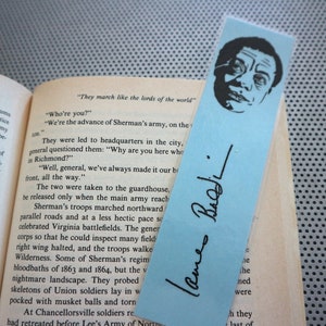 Black writers bookmarks / set of nine handmade African American portraits poets activists book blue Langston Hughes Baldwin Douglass blm image 4