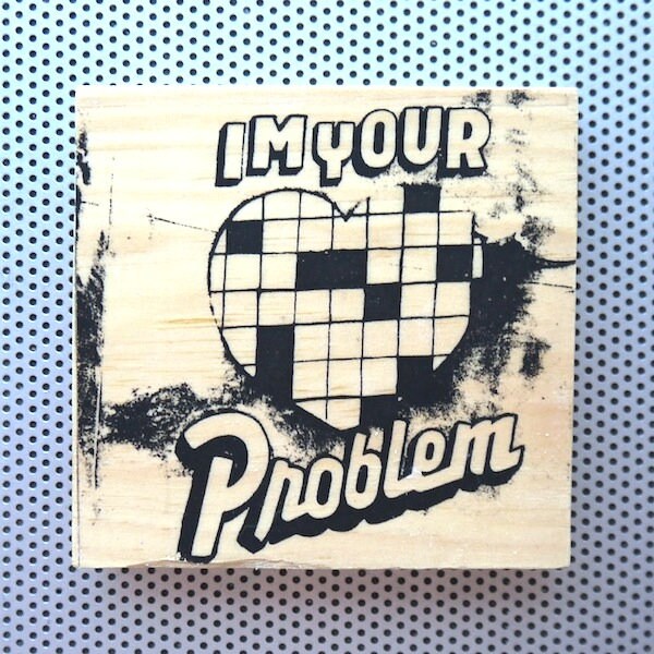 I M Your Problem Graffiti Crossword Puzzle Print 4 Inch Etsy