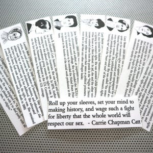 Amerikanische Suffragistin Lesezeichen Set 9/19 Änderung Geschichte Biographie Frauenportrait feministische Aktivistin Stimmrecht whm