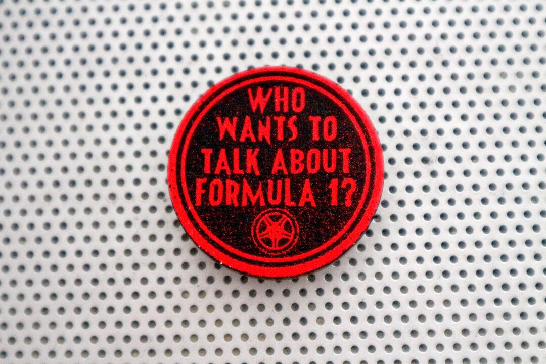 F1 Racing Pin Button Formula 1 Pin 1.5