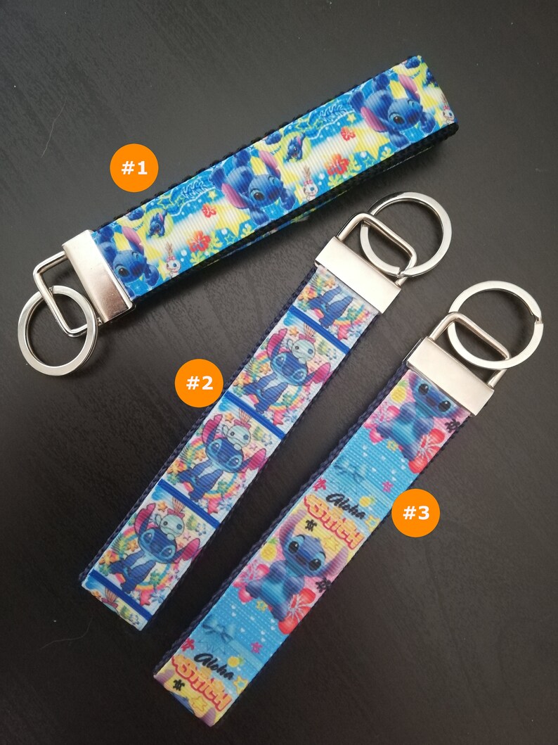 Disney Stitch Keychain / lanyard Etsy