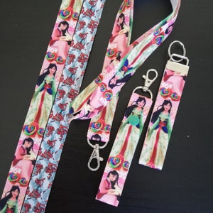 Mulan keychain / Lanyard  Disney Princesses
