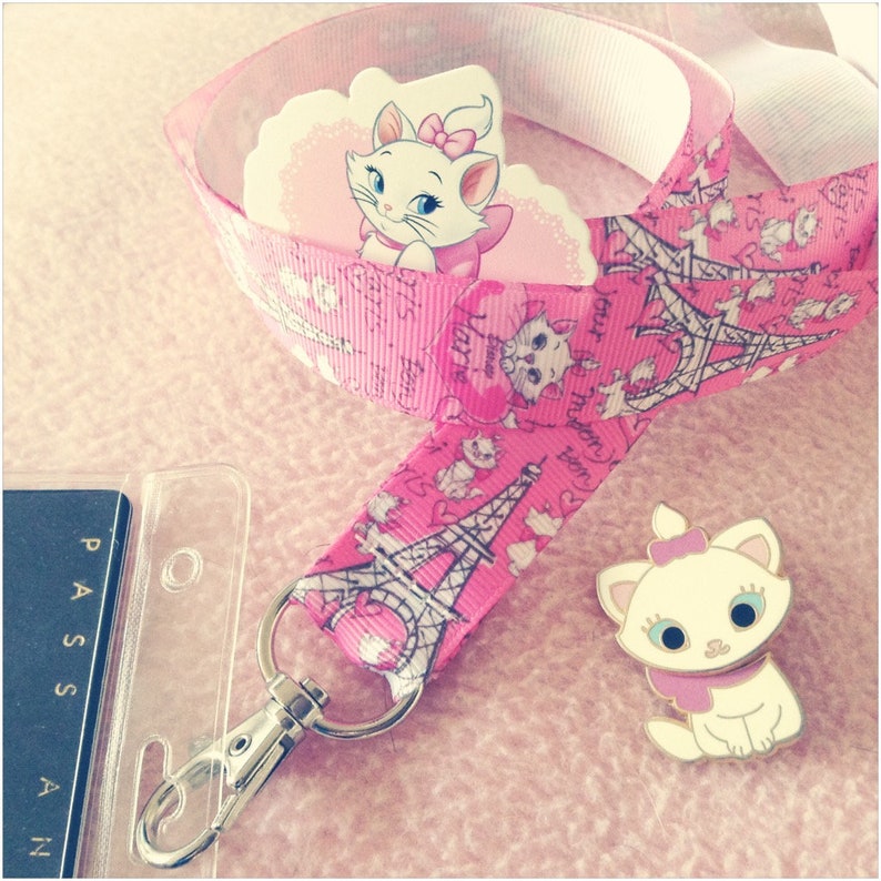 MarieThe Aristocats Disney Keychain Lanyard
