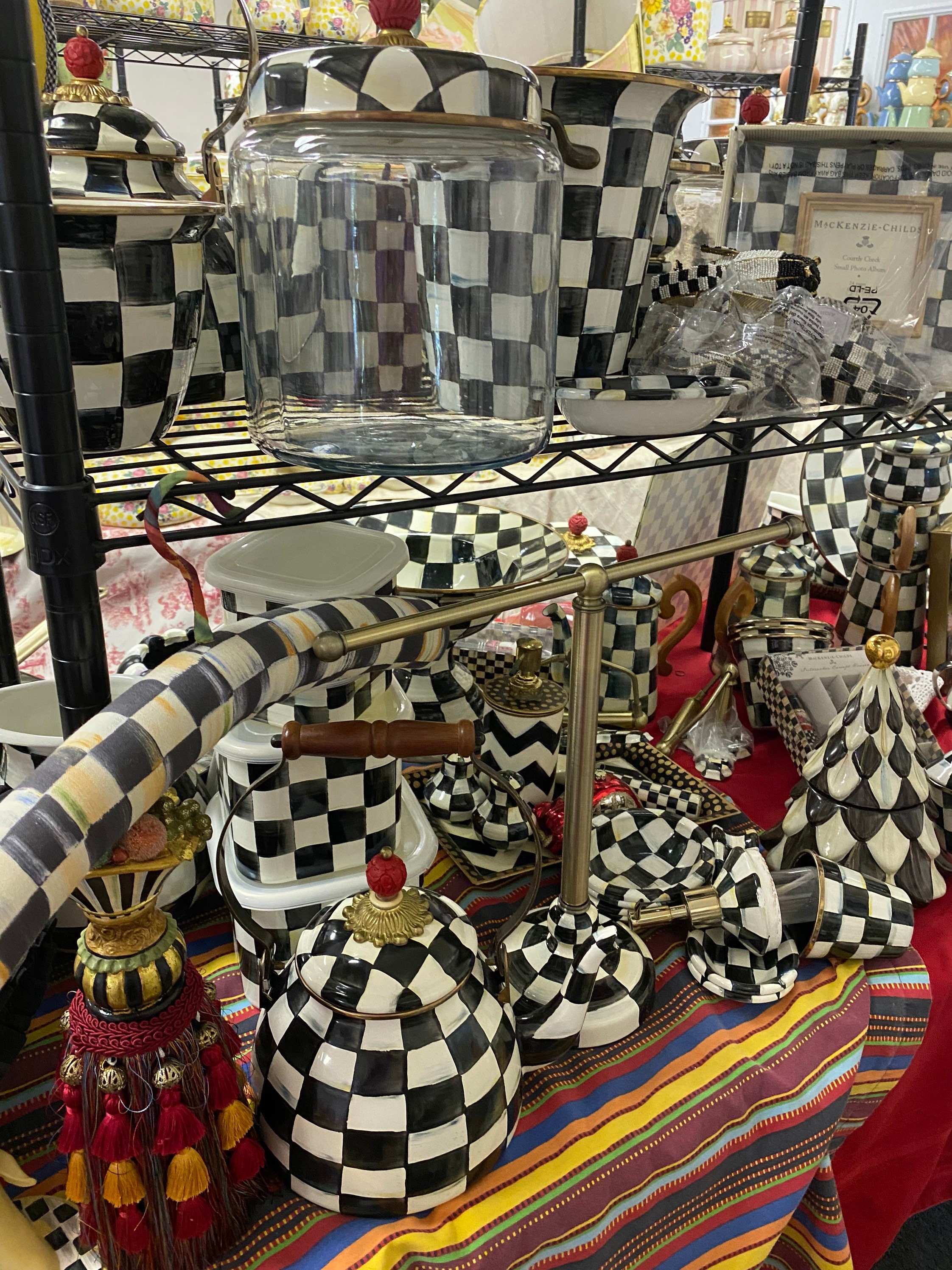 Mackenzie Childs Blue Flower Enamel Set of 6 Salad Desssert Etsy UK