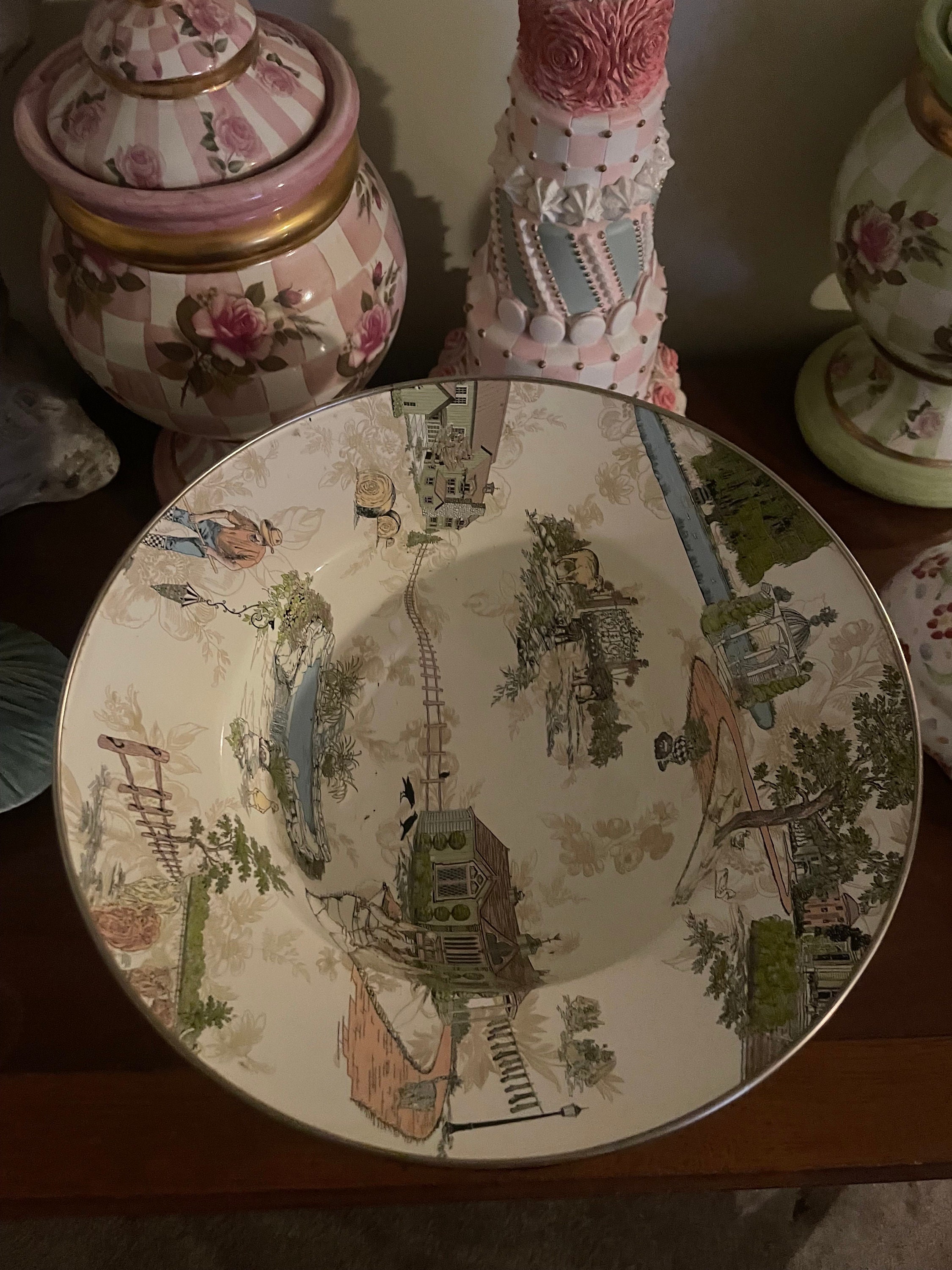 Mackenzie Childs Aurora Farm Yard Courtly Check Finger Lakes NY