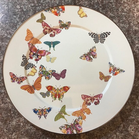 Mackenzie Childs Vintage Enamel RARE DISCONTINUED Butterfly Etsy