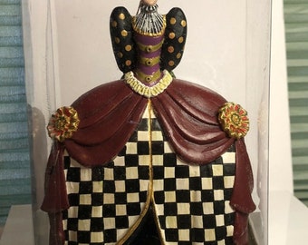 Adorno navideño de Mackenzie Childs, Madre Jengibre, Suite Cascanueces, difícil de encontrar, descatalogado, raro. Envío gratis. Sin caja.