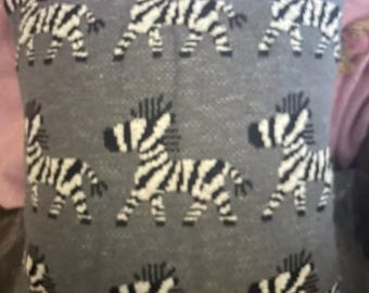 Mackenzie Childs Courtly Check 17 x 15 ZEBRA-kussen - prachtig elegant en grillig GRATIS VERZENDING -