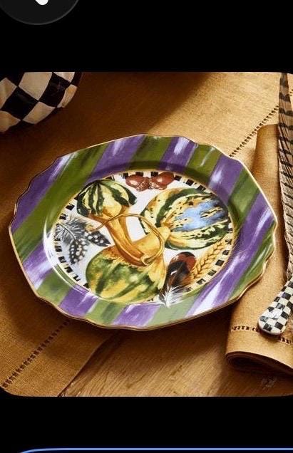 Mackenzie Childs Vintage Plates - Etsy