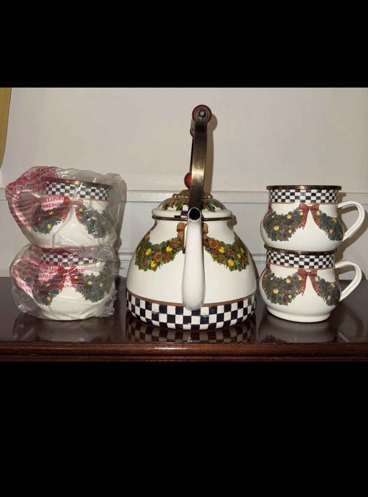 Mackenzie Childs Tea Kettle - Etsy