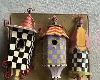 【新品】McKenzie-Childs チェック柄　トレイ 新品】McKenzie-Childs チェック柄 トレイ Amazon.com: MACKENZIE