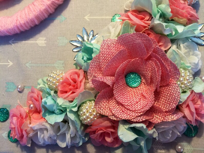 Nursery Shadow Box Nursery Monogram Nursery Wall Art Shabby Etsy