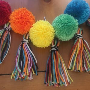 Rainbow Pom Pom Garland Classroom Decor Rainbow Decor - Etsy
