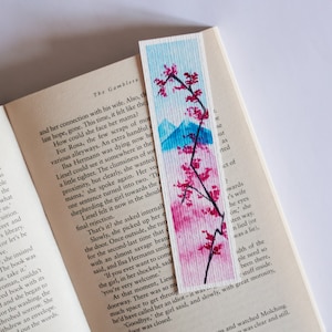 Cherry Blossom Watercolour Bookmark