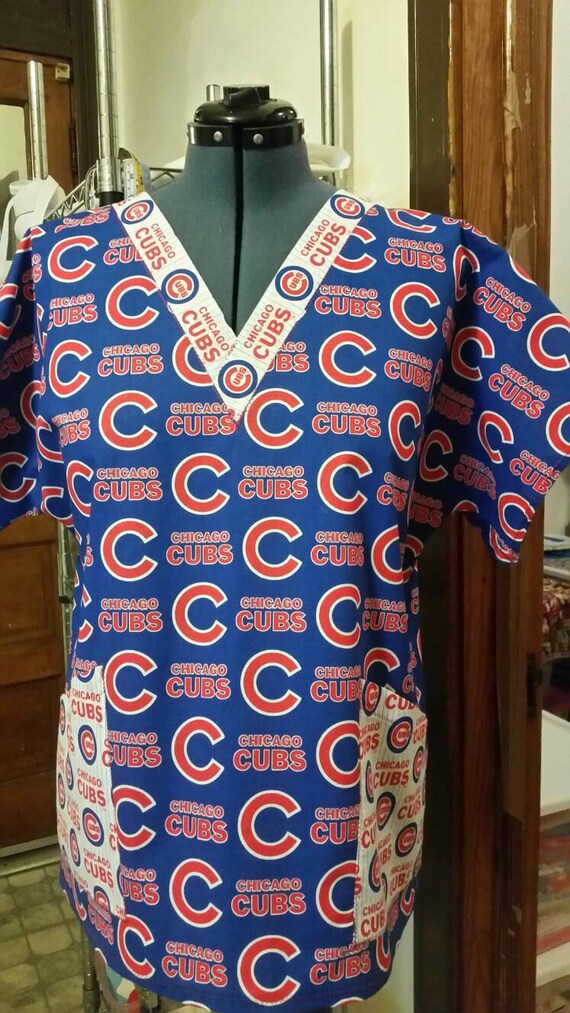 Chicago Cubs50L/XLMedical scrubNurses scrubsCotton Etsy