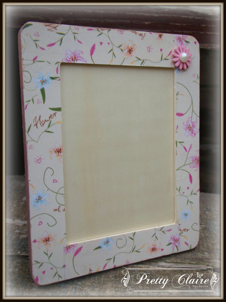 Decoupage Photo Frame Kids Room Decoration Baby Shower Gift Etsy