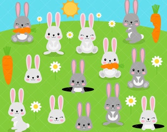 Rabbit Clipart / Bunny Clip Art