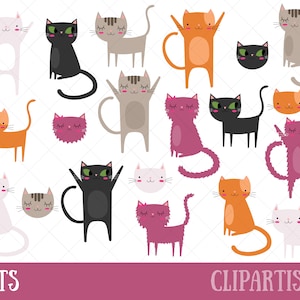 Cat Clipart | Kitten Clip Art | Pets Clipart