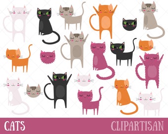 Cat Clipart | Kitten Clip Art | Pets Clipart