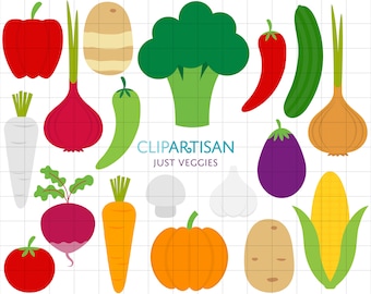 Vegetables Clipart, Veggies Clip Art, Broccoli, Carrot, Onion, Potato, Pepper, Pumpkin PNG 0051