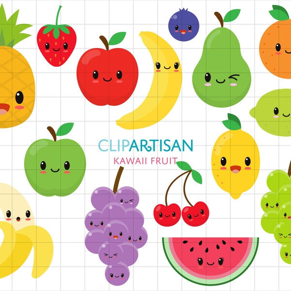 Fruit Clipart - Etsy