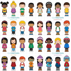 40 imágenes prediseñadas de niños, imágenes prediseñadas de niños en edad escolar, niños lindos con ropa de verano, imágenes prediseñadas de niñas, imágenes prediseñadas de niños, PNG, SVG, 0043, 0044, 0045, 0046