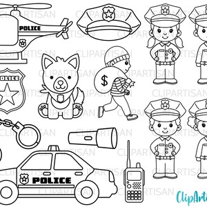 Police Clipart Etsy