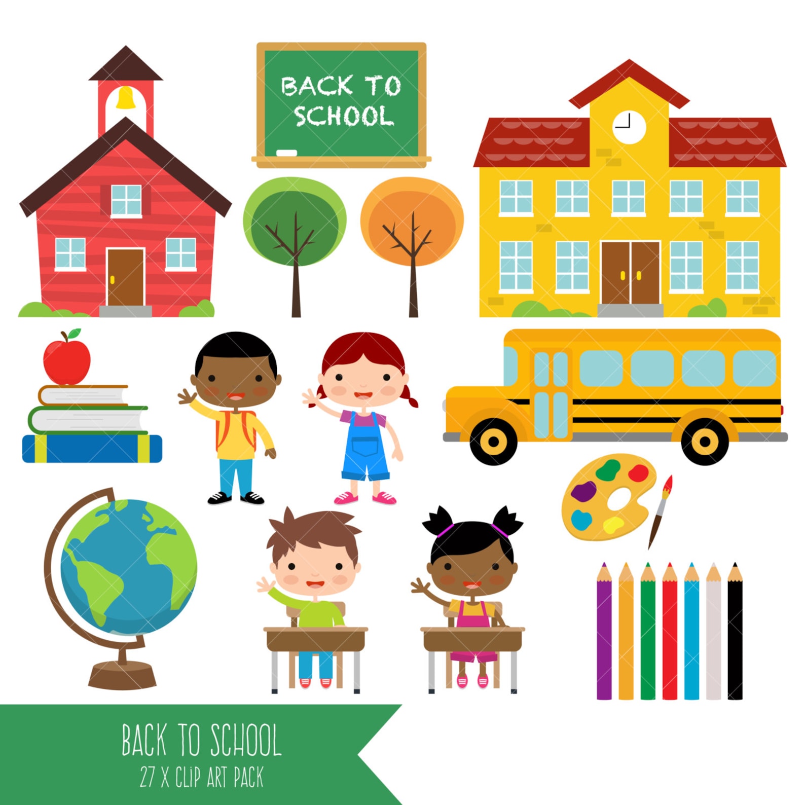 Back to School Clipart / Educational Clipart / Teacher Clipart - Etsy