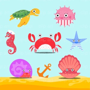 Under the Sea Clipart / Ocean Clipart / Marine Clipart