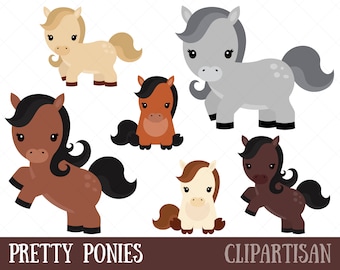 Pony Clipart / Cute Ponies Clip Art