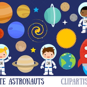 Space Clipart / Planets Clipart / Astronaut Clipart / Clip Art